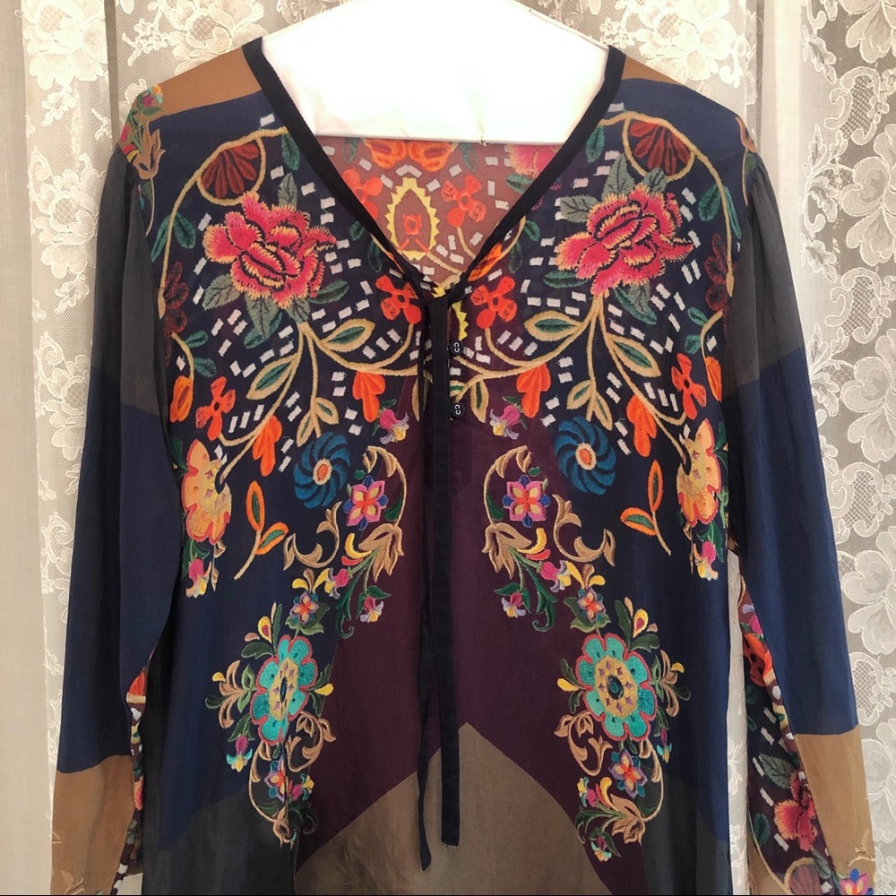 JOHNNY WAS * NWOT Gorgeous Floral Patterned Dress